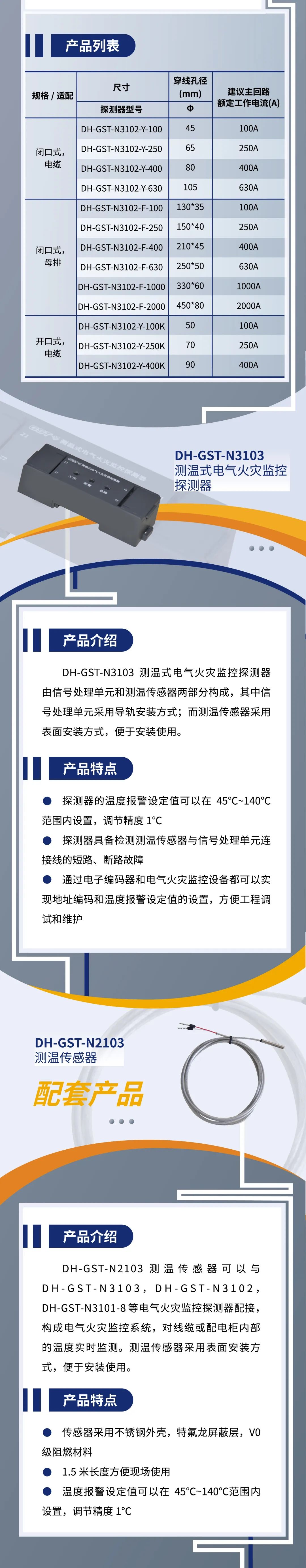 四川海灣消防新一代組合式電氣火災(zāi)監(jiān)控探測(cè)器產(chǎn)品上市